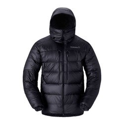 Norrona Trollveggen Down800 Hooded Jacket Men's in Caviar Black